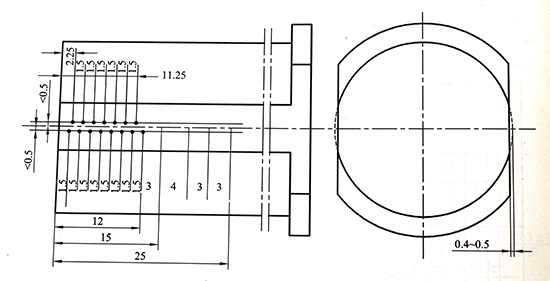 低淬透性鋼硬度測(cè)量點(diǎn)的位置.jpg 低淬透性鋼硬度測(cè)量點(diǎn)的位置.jpg